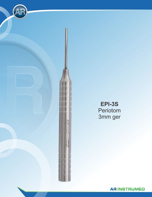 Periotome Flexible 3mm Straight