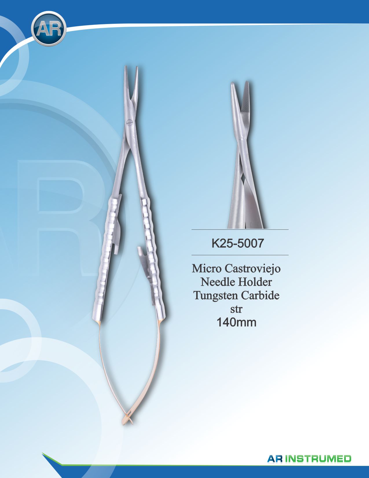Micro Castroviejo Needle Holder Straight 14cm