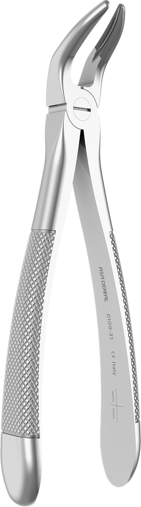 UK- Wurzeln und Frontzähne - 16,5 cm - mit geriffelten Spitzen 0100-31 – ASA Dental S.p.A. Uninominale
