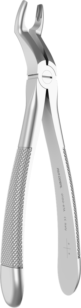 OK-Weisheitszähne - 18.8 ± 0.3 cm - mit geriffelten Spitzen 0100-67A