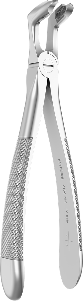 UK-Weisheitszähne - 16.9 ± 0.2 cm - mit geriffelten Spitzen 0100-79C