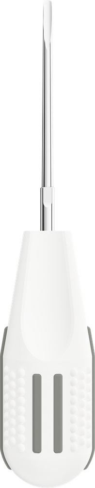Periotomo per lussazione atraumatica - 3 mm - Argento - Diritto – ASA Dental S.p.A. Uninominale, Root Elevators