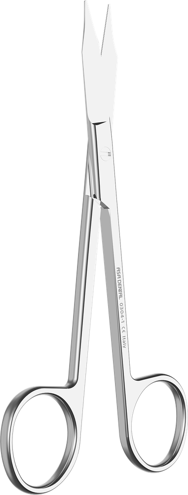 Zahnfleischschere - gerade, einseitig gezahnt - 13 cm 0304-1 – ASA Dental S.p.A. Uninominale