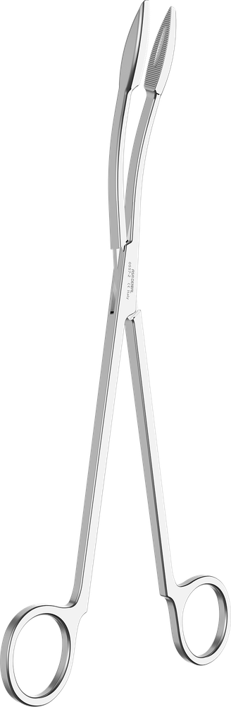 Pinze porta tamponi - curve - 25 cm