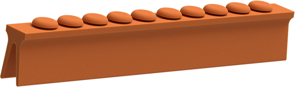 Arancio - Blocca strumenti in silicone 10 posti
