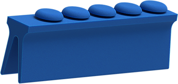 Blau - Silikon-Schiene für 5 Instrumente 2771-G
