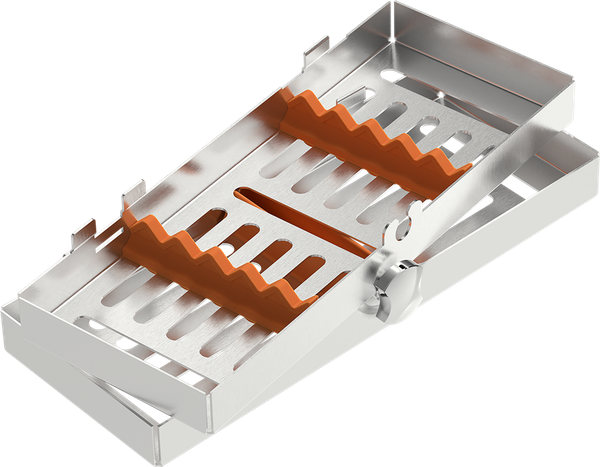 Orange - MINI 182x72x34 mm - für 5 Instrumente mit Silikon-Schiene 2772-1A