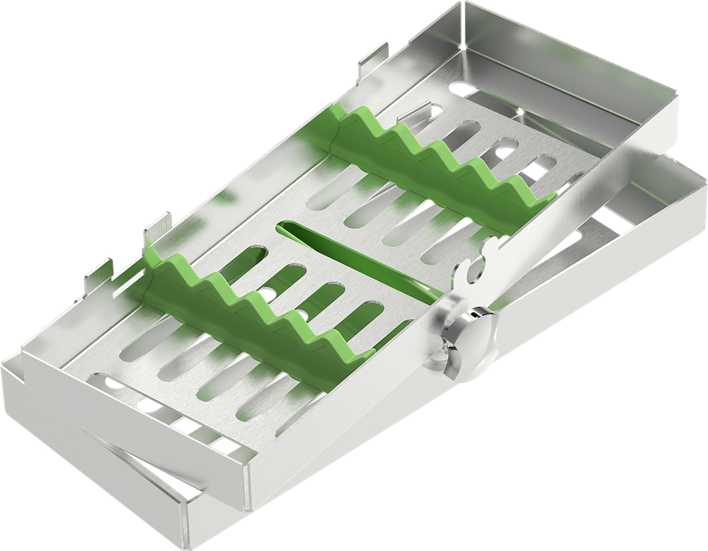 Grün - Silikon-Schiene für 10 Instrumente 2772-1V – ASA Dental S.p.A. Uninominale