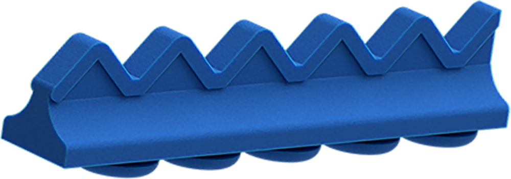 Blau - Silikon-Schiene für 5 Instrumente 2773-G – ASA Dental S.p.A. Uninominale