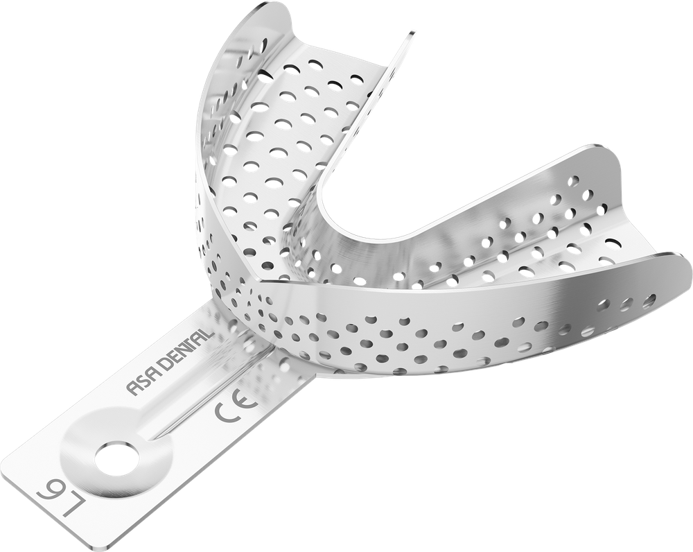 Perforiert aus Aluminium - Retentionsrand - UK - XL 2800-L6 – ASA Dental S.p.A. Uninominale, Abdrucklöffel