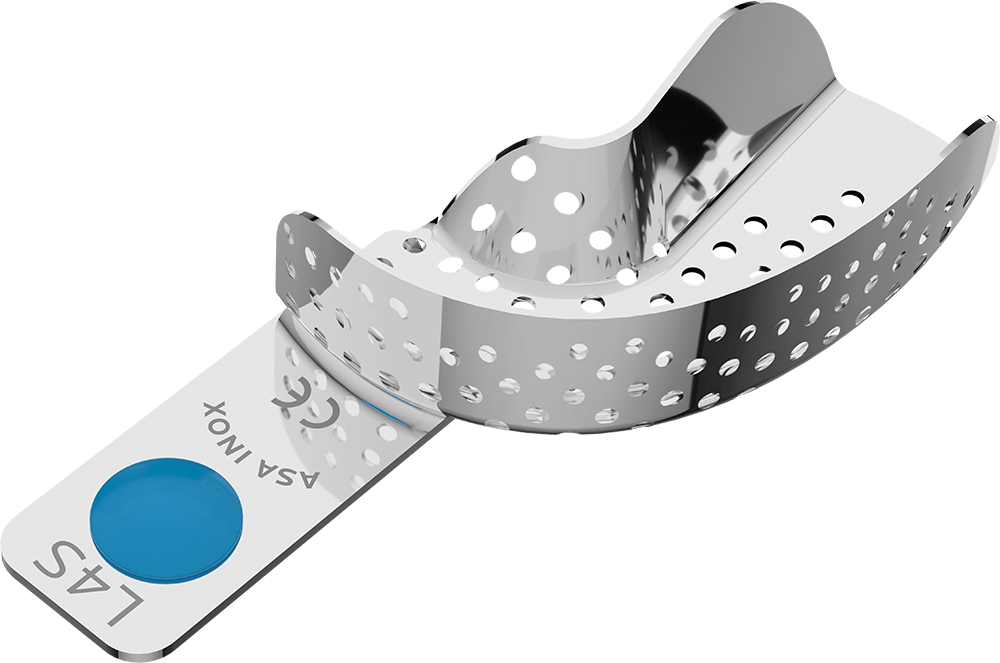 Perforiert, Edelstahl - Retentionsrand - HALBSEITIG - M 2801-L4S – ASA Dental S.p.A. Uninominale
