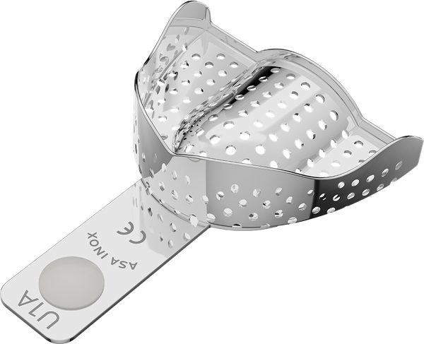 Acciaio inossidabile perforato - ANATOMICO - bordo di ritenzione - SUPERIORE - XXS