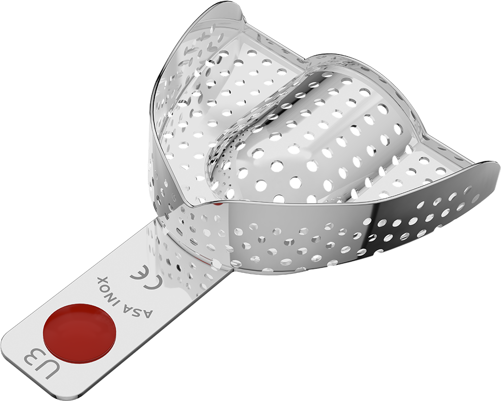 Perforiert, Edelstahl - Retentionsrand - OK - S 2801-U3 – ASA Dental S.p.A. Uninominale, Abdrucklöffel