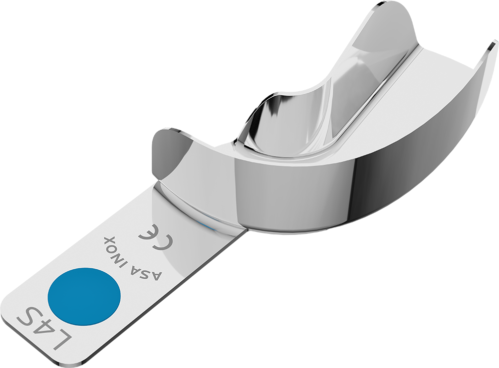 Nicht perforiert, Edelstahl - Retentionsrand - HALBSEITIG - M 2802-L4S – ASA Dental S.p.A. Uninominale