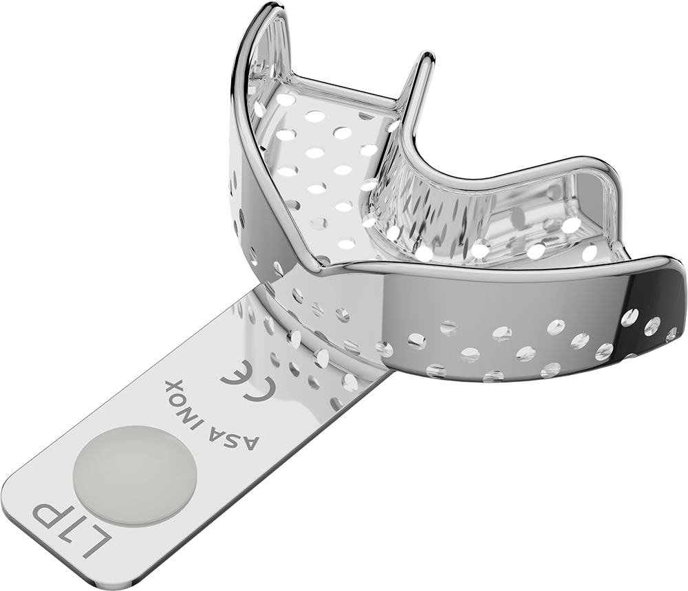 Perforiert, Edelstahl - PERMA-LOCK - Retentionsrand - HALBSEITIG - XXS 2804-L1P – ASA Dental S.p.A. Uninominale