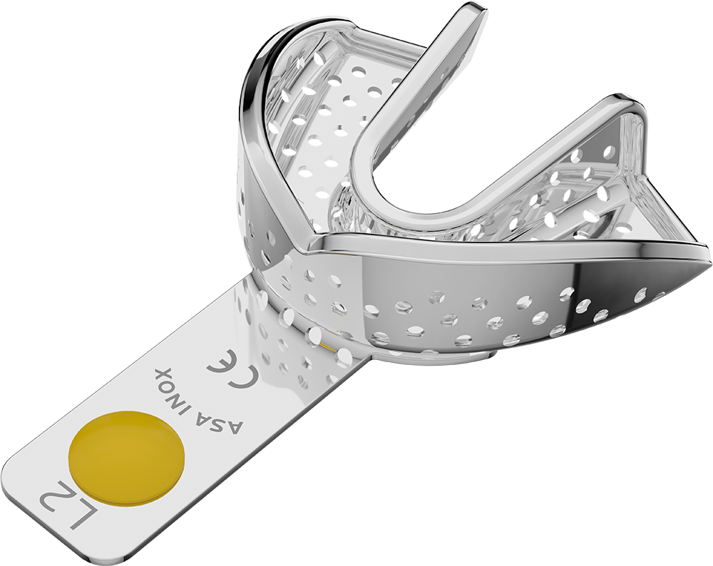 Perforiert, Edelstahl - PERMA-LOCK - Retentionsrand - UK - XS 2804-L2 – ASA Dental S.p.A. Uninominale