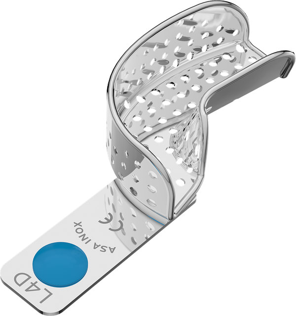 Perforiert, Edelstahl - PERMA-LOCK - Retentionsrand - HALBSEITIG - M 2804-L4D