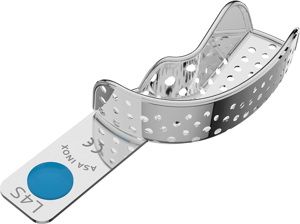 Perforiert, Edelstahl - PERMA-LOCK - Retentionsrand - HALBSEITIG - M 2804-L4S – ASA Dental S.p.A. Uninominale