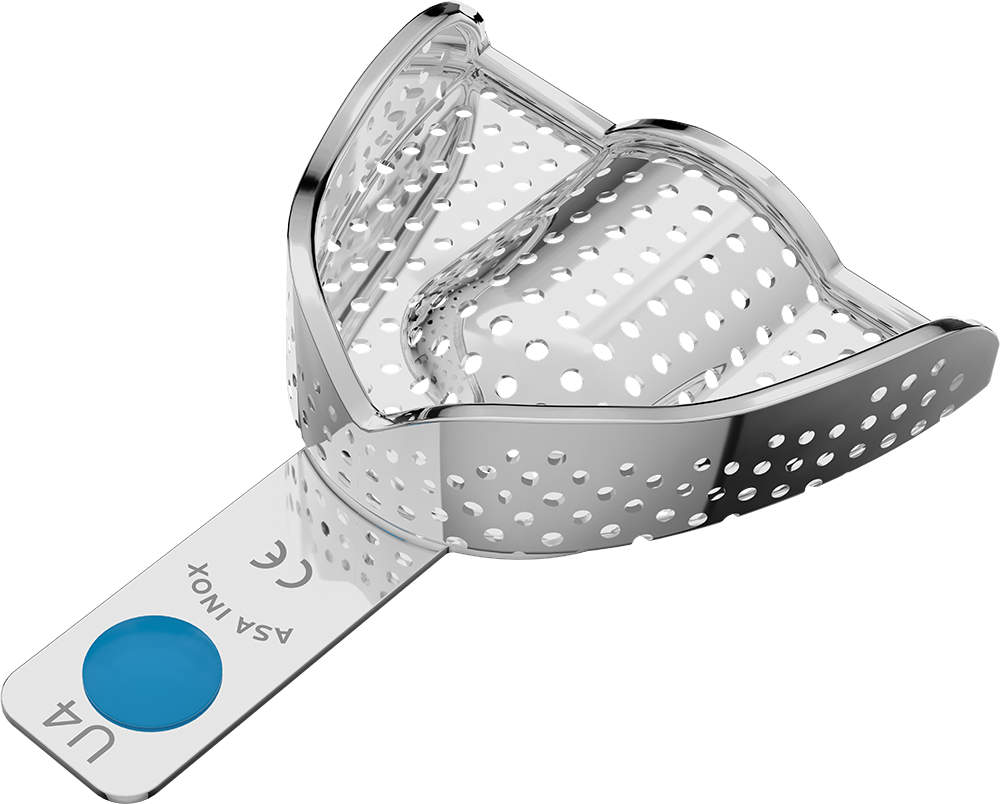 Perforiert, Edelstahl - PERMA-LOCK - Retentionsrand - OK - M 2804-U4 – ASA Dental S.p.A. Uninominale