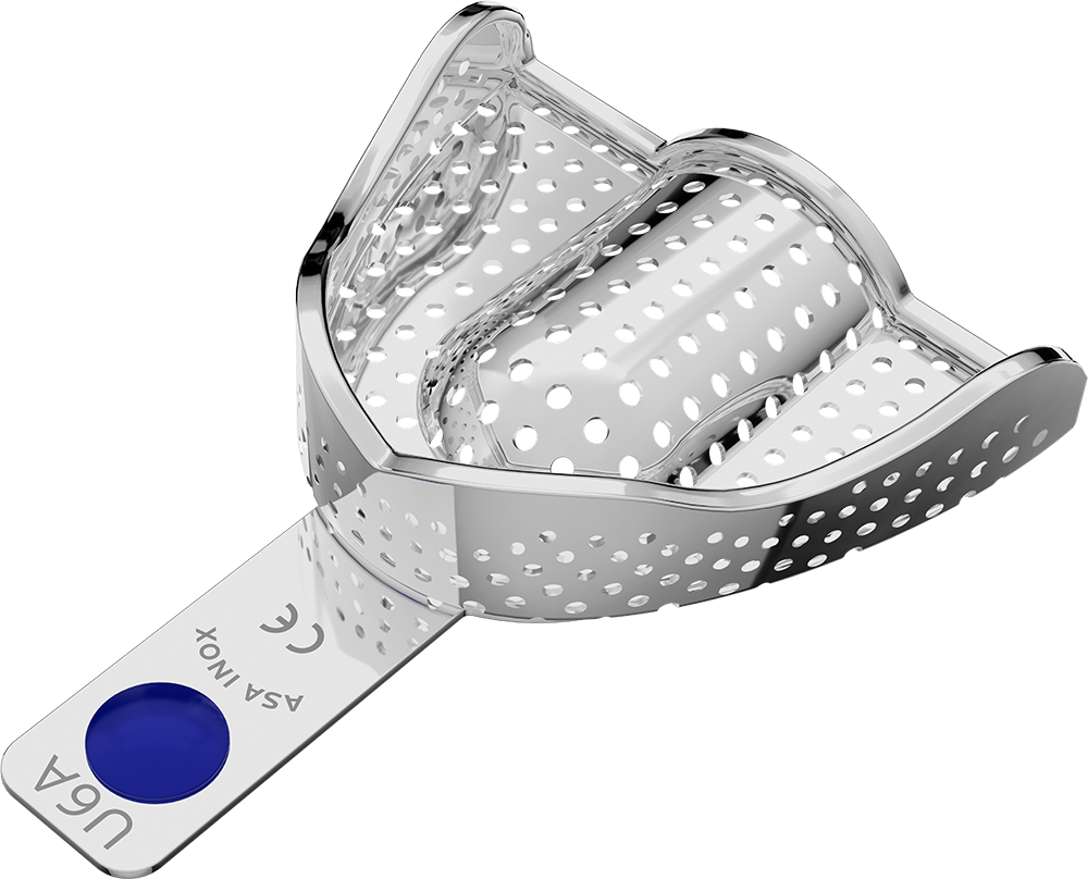 Perforiert, Edelstahl - PERMA-LOCK Anatomic - Retentionsrand - OK - XL 2804-U6A – ASA Dental S.p.A. Uninominale