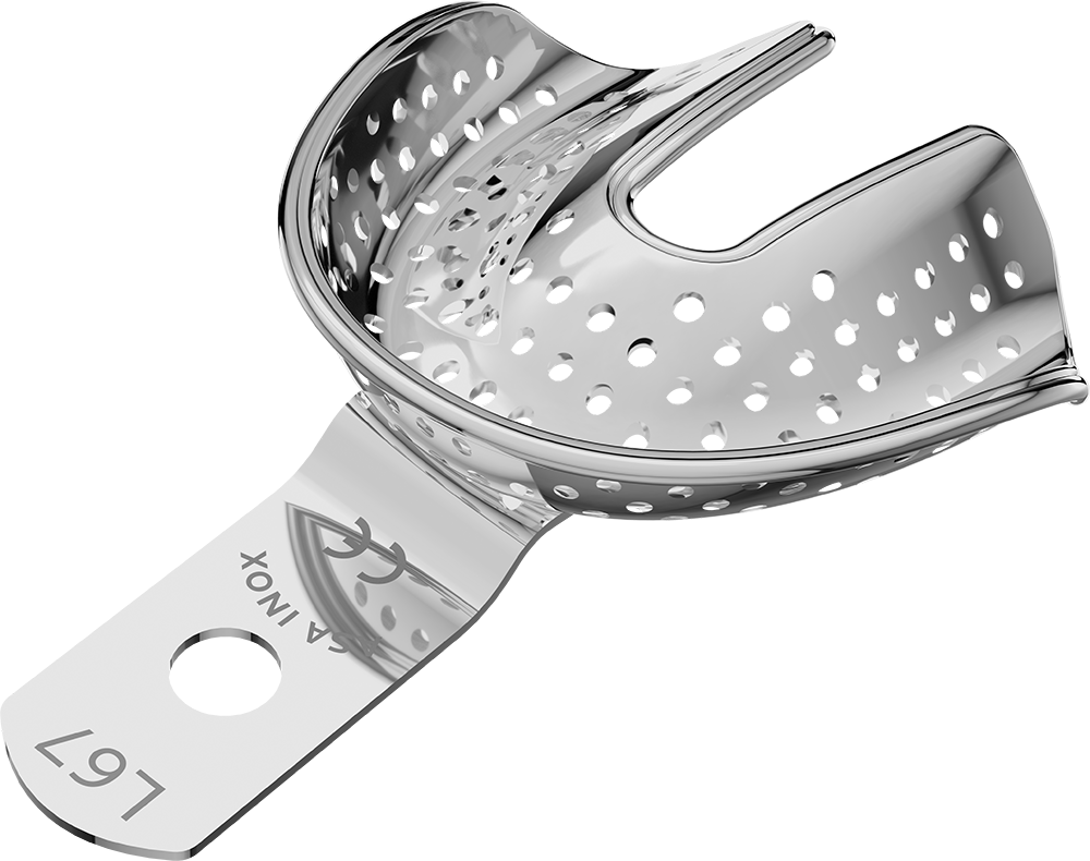Perforiert, Edelstahl - unbezahnt - Retentionsrand - UK - NL 2806-L67 – ASA Dental S.p.A. Uninominale