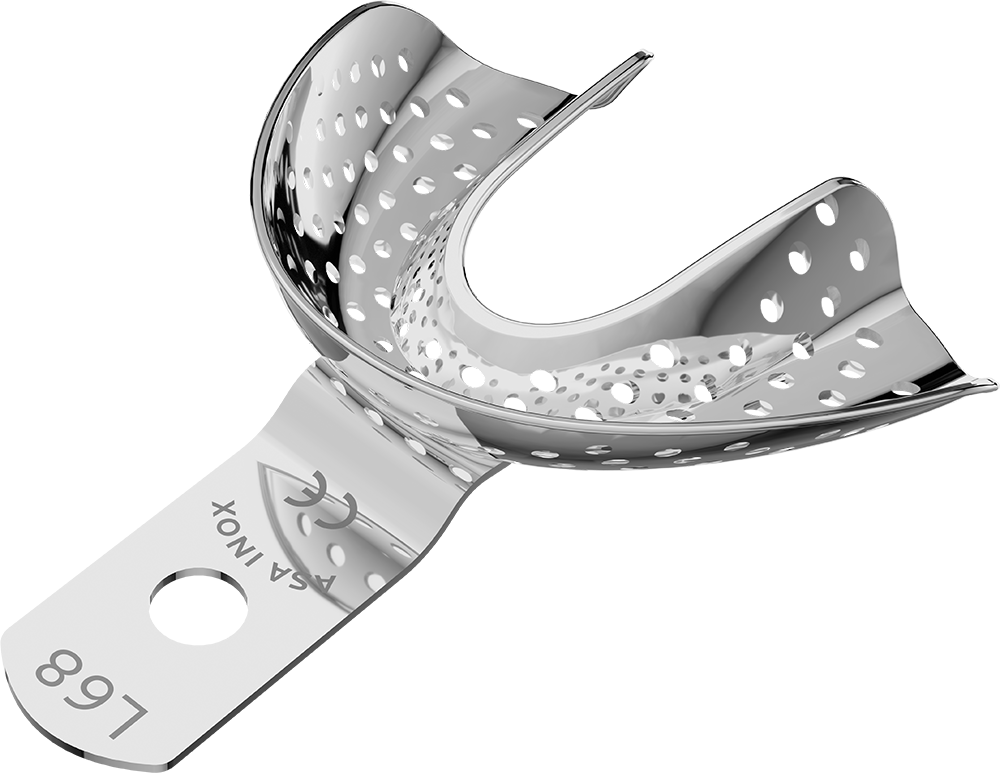 Perforiert, Edelstahl - unbezahnt - Retentionsrand - UK - M 2806-L68 – ASA Dental S.p.A. Uninominale