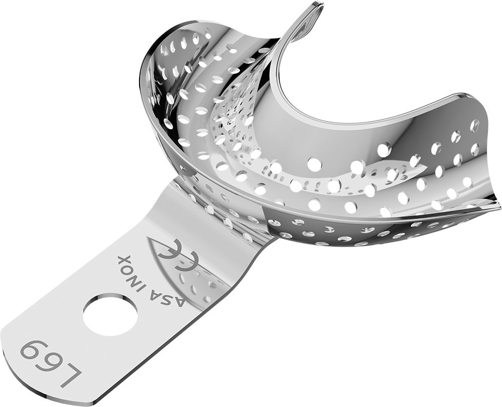 Perforiert, Edelstahl - unbezahnt - Retentionsrand - UK - S 2806-L69 – ASA Dental S.p.A. Uninominale
