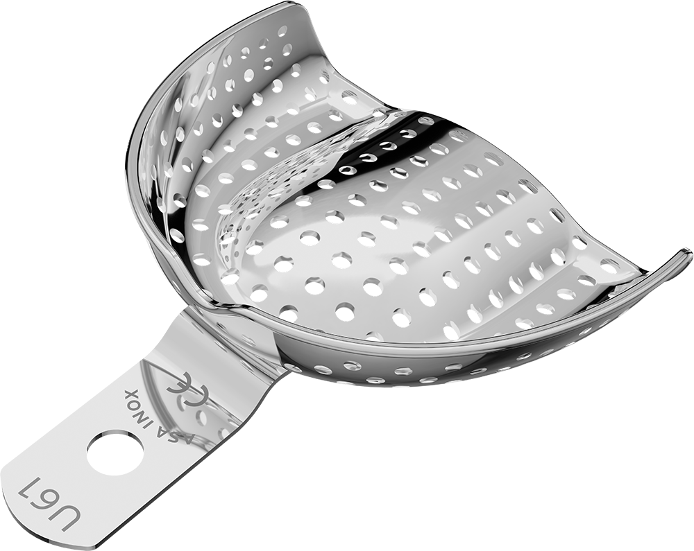 Perforiert, Edelstahl - anterior, bezahnt - Retentionsrand - OK 2806-U61 – ASA Dental S.p.A. Uninominale