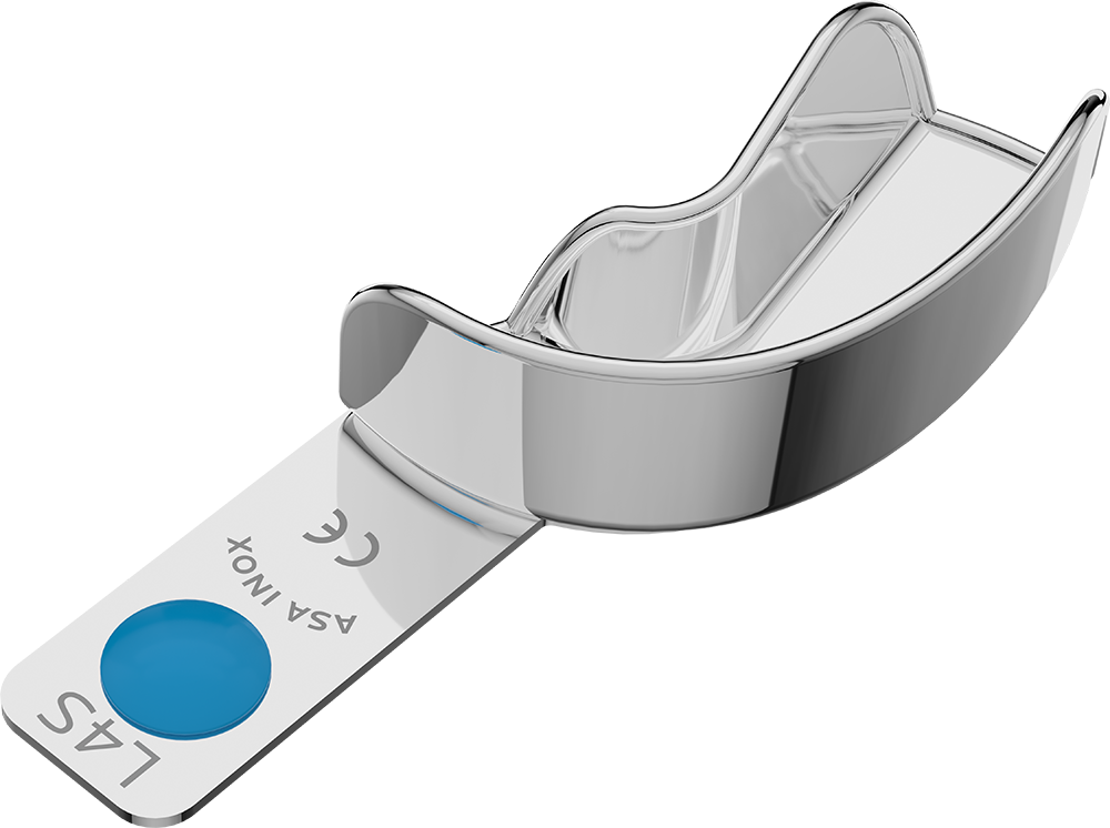 Abformlöffel - Stahl nicht perforiert mit Sockel 2807-L4S – ASA Dental S.p.A. Uninominale