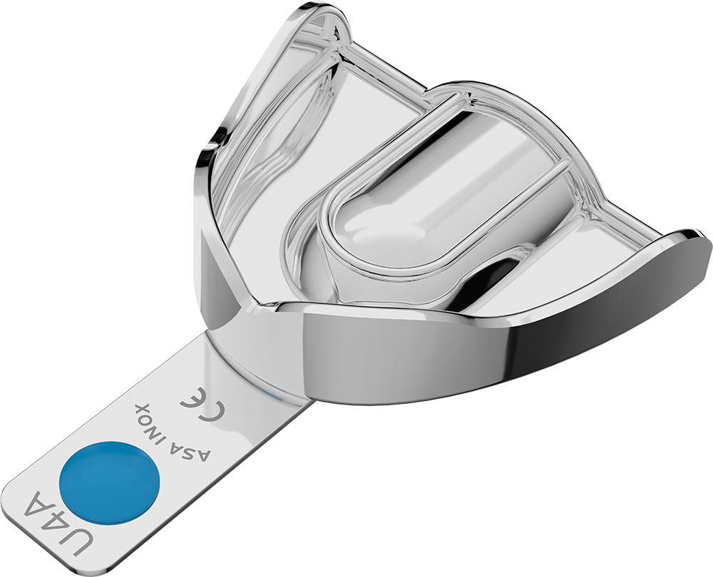 Nicht perforiert, Edelstahl - PERMA-LOCK Anatomic - Retentionsrand - OK - M 2807-U4A – ASA Dental S.p.A. Uninominale