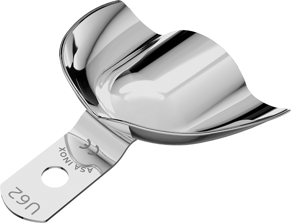 Nicht perforiert, Edelstahl - unbezahnt - Retentionsrand - OK - M 2808-U62 – ASA Dental S.p.A. Uninominale