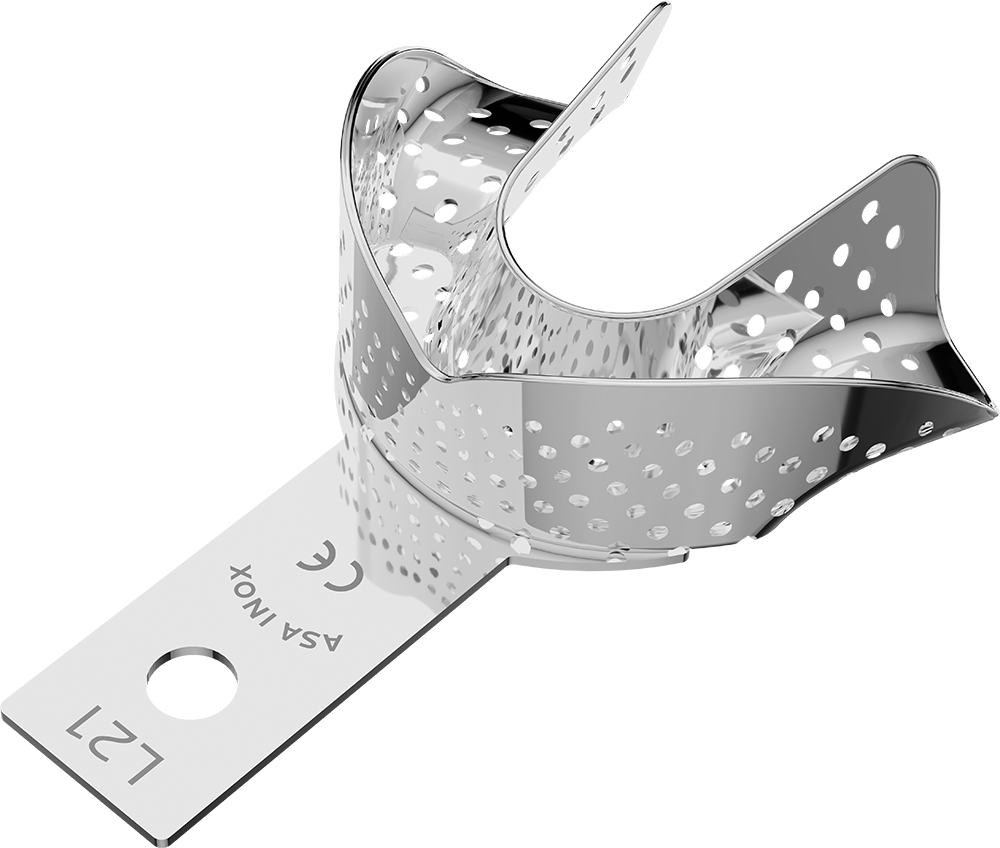 Perforiert, Edelstahl - anterior, bezahnt - Retentionsrand - UK - M 2809-L21 – ASA Dental S.p.A. Uninominale