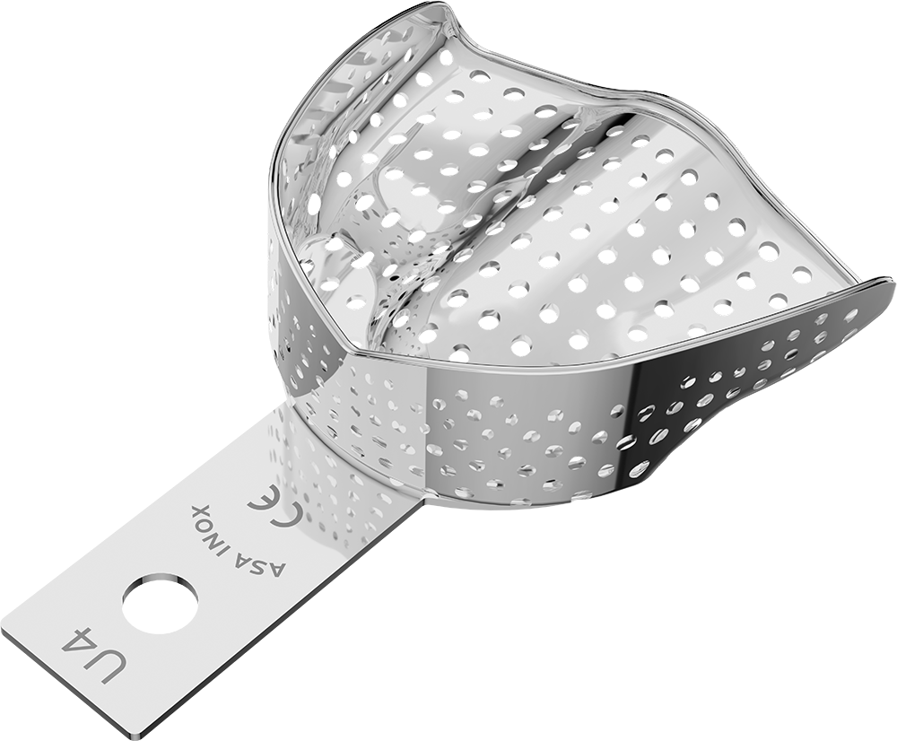 Perforiert, Edelstahl - anterior, bezahnt - Retentionsrand - OK - M 2809-U4 – ASA Dental S.p.A. Uninominale