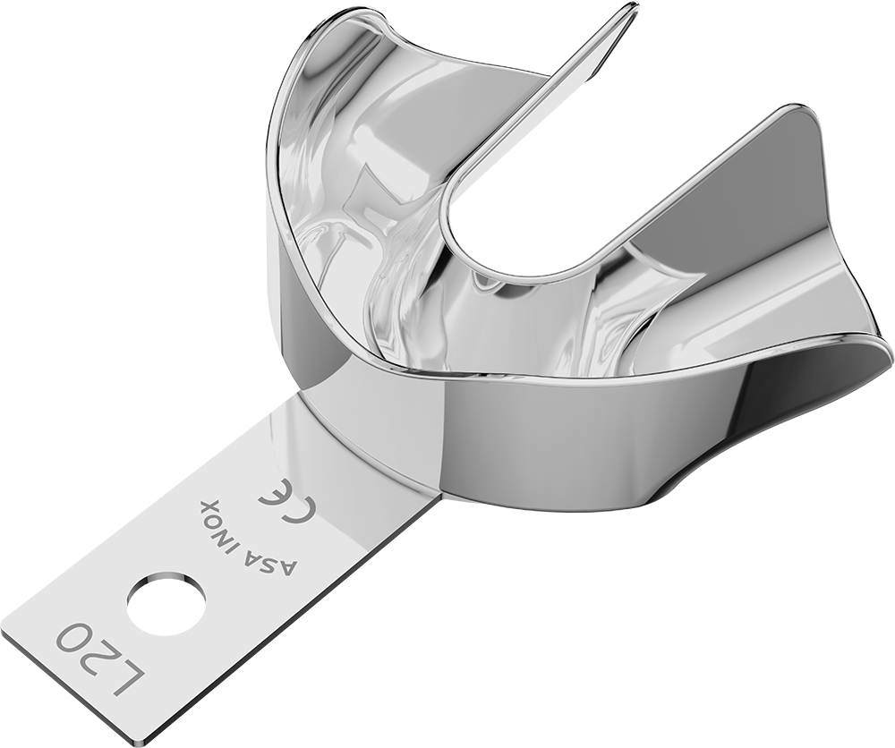 Nicht perforiert, Edelstahl - anterior, bezahnt - Retentionsrand - UK - L 2810-L20 – ASA Dental S.p.A. Uninominale