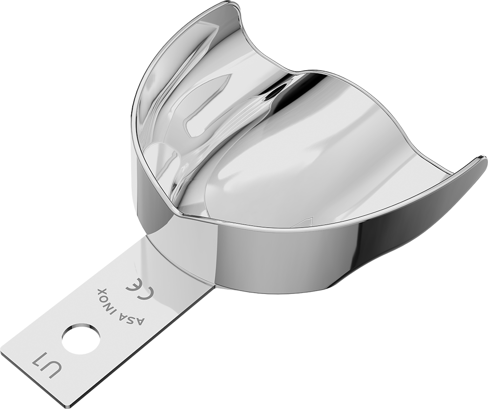 Nicht perforiert, Edelstahl - anterior, bezahnt - Retentionsrand - OK - L 2810-U1 – ASA Dental S.p.A. Uninominale