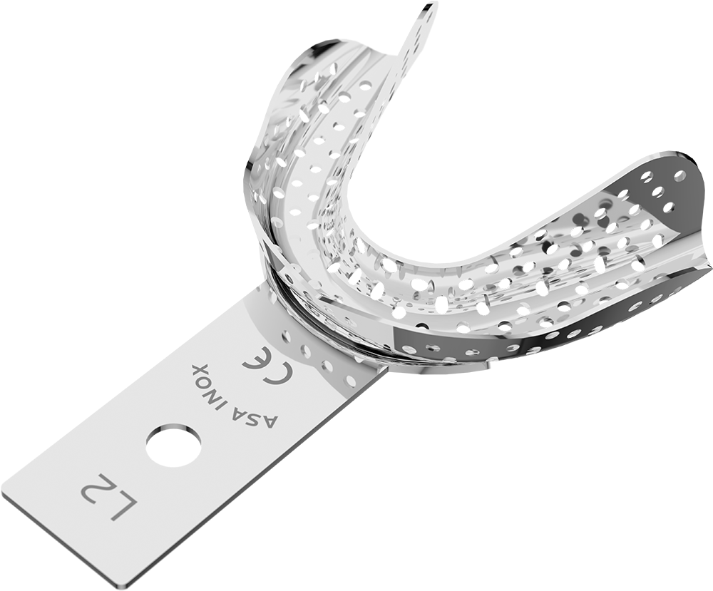 Perforiert, Edelstahl - unbezahnt - Retentionsrand - UK - XS 2813-L2 – ASA Dental S.p.A. Uninominale