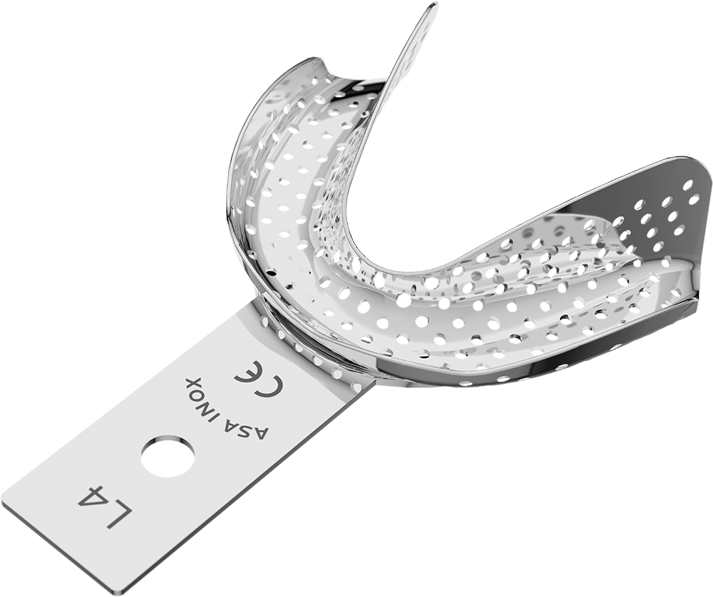 Perforiert, Edelstahl - unbezahnt - Retentionsrand - UK - M 2813-L4 – ASA Dental S.p.A. Uninominale