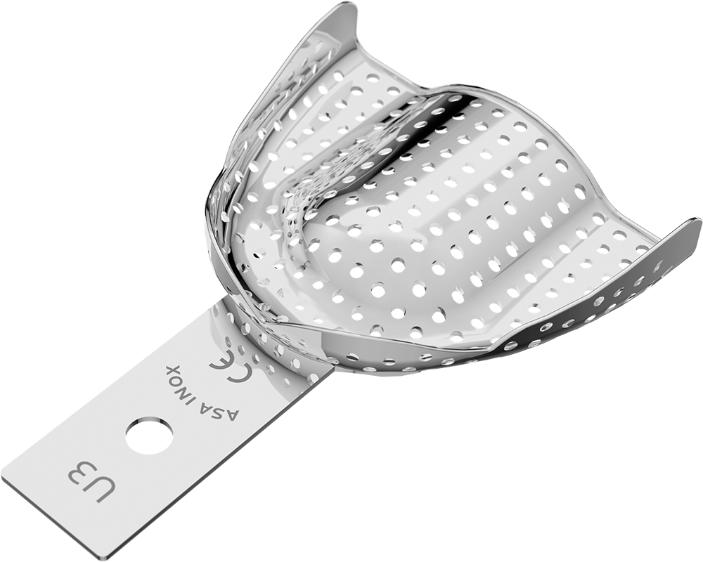 Perforiert, Edelstahl - unbezahnt - Retentionsrand - OK - S 2813-U3 – ASA Dental S.p.A. Uninominale