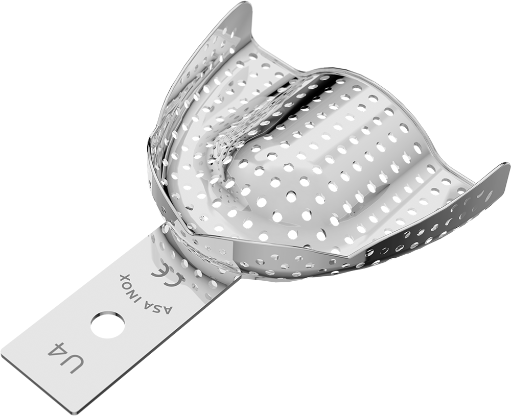 Perforiert, Edelstahl - unbezahnt - Retentionsrand - OK 2813-U4 – ASA Dental S.p.A. Uninominale