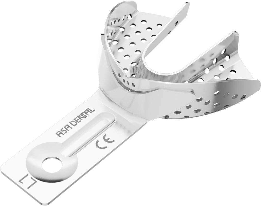 Perforiert aus Aluminium - für Implantologie - Retentionsrand - UK - XXS 2880-L1 – ASA Dental S.p.A. Uninominale