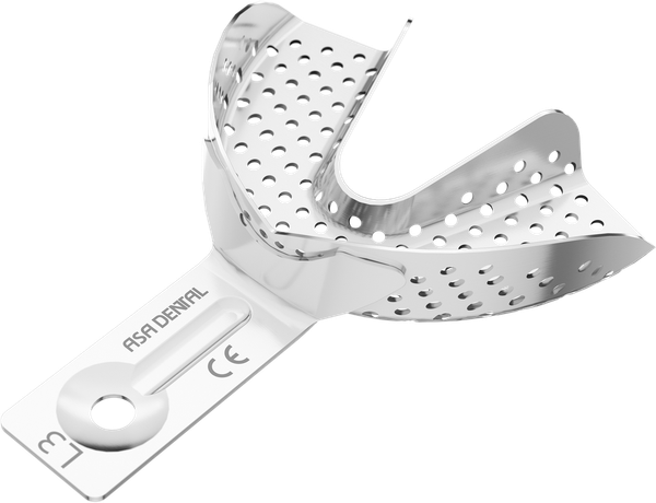 Perforiert aus Aluminium - für Implantologie - Retentionsrand - UK - S 2880-L3