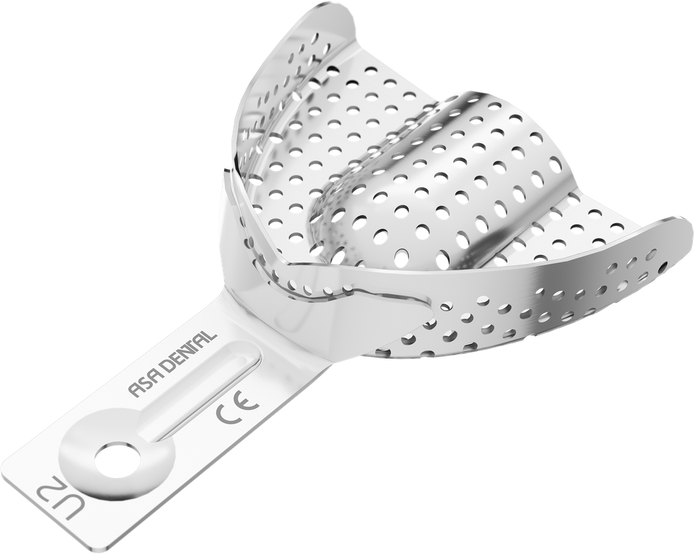Perforiert aus Aluminium - für Implantologie - Retentionsrand - OK - XS 2880-U2 – ASA Dental S.p.A. Uninominale
