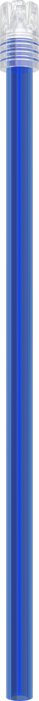 Multicolor - ABNEHMBARE KAPPE - blaues Röhrchen, transparente Kappe - 15 cm 2900E-AT15