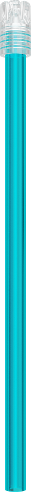 Multicolor - ABNEHMBARE KAPPE - cyanblaues Röhrchen, transparente Kappe - 13 cm 2900E-ZT13 – ASA Dental S.p.A. Uninominale