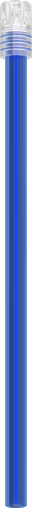 Minz-Aroma - ABNEHMBARE KAPPE - blaues Röhrchen, transparente Kappe - 13 cm 2908E-AT13