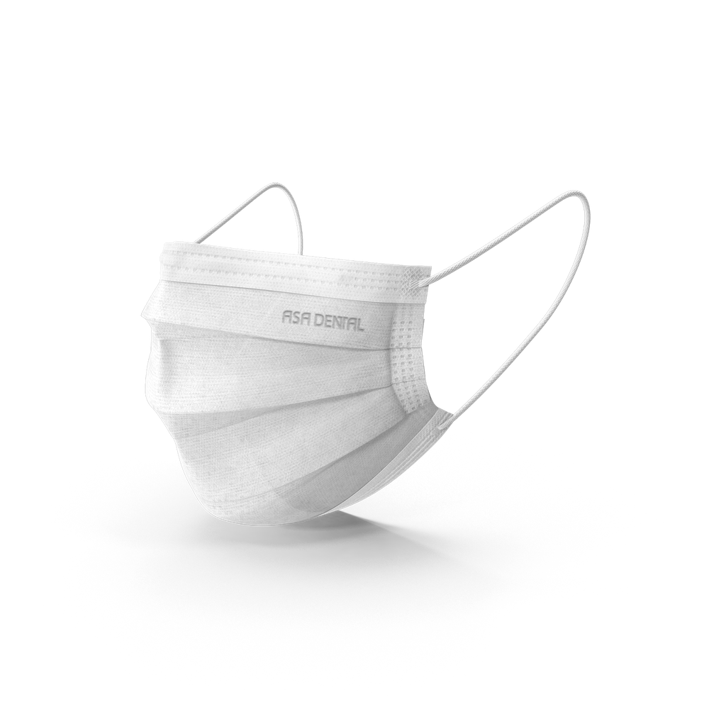 Chirurgische Masken - Weiß - Mundschutzmaske mit Gummiband 3450E-B – ASA Dental S.p.A. Uninominale