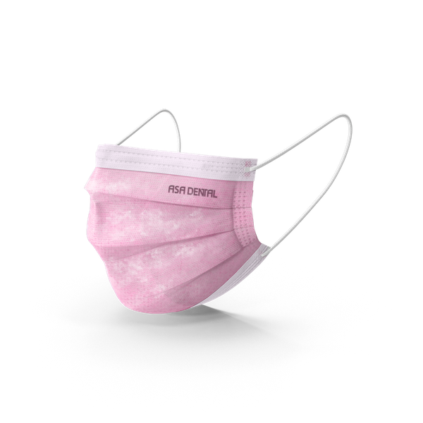 Chirurgische Masken - Rosa - Mundschutzmaske mit Gummiband 3450E-R