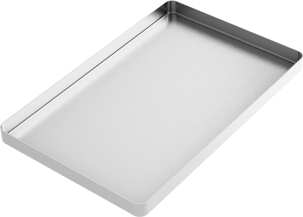 vassoi per strumenti - LARGE - Argento - 284x183x17 mm