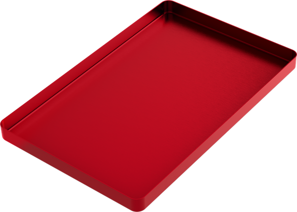 vassoi per strumenti - LARGE - Rosso - 284x183x17 mm