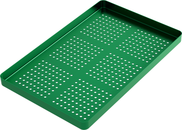 porta vassoi - forati - LARGE - Verde - 284x183x17 mm